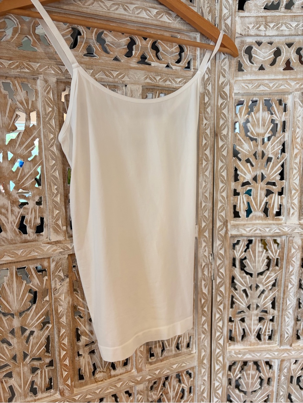 Women's White Slip Tank Top - Classic Lightweight Camisole